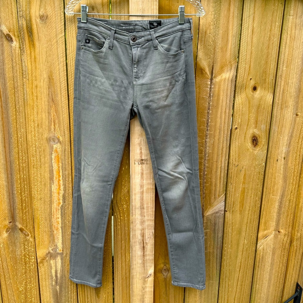AG The Stevie Ankle Slim Straight Ankle 25R Somewhere in California Gray